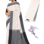 NandaVanam Women's Negamam Cotton Sarees with Rich Thread Pallu | 80 Count Negamam Cotton Saree | Coimbatore Cotton Saree - With Blouse