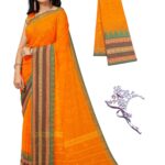 NandaVanam Women's Chettinad Cotton Sarees | Handloom Saree With Blouse | Pure Cotton Sarees For Women Daily Use & All Occasion Wear | Soft, Comfort Cotton Sareemen's Chettinad Cotton Sarees | Handloom Saree With Blouse