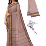 NandaVanam Women's Chettinad Cotton Sarees | Handloom Saree With Blouse | Pure Cotton Sarees For Women Daily Use & All Occasion Wear | Soft, Comfort Cotton Saree Women's Chettinad Cotton Sarees | Handloom Saree With Blouse