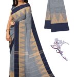 NandaVanam Women's Chettinad Cotton Sarees | Handloom Saree With Blouse | Pure Cotton Sarees For Women Daily Use & All Occasion Wear | Soft, Comfort Cotton Saree Women's Chettinad Cotton Sarees | Handloom Saree With Blouse (Copy)